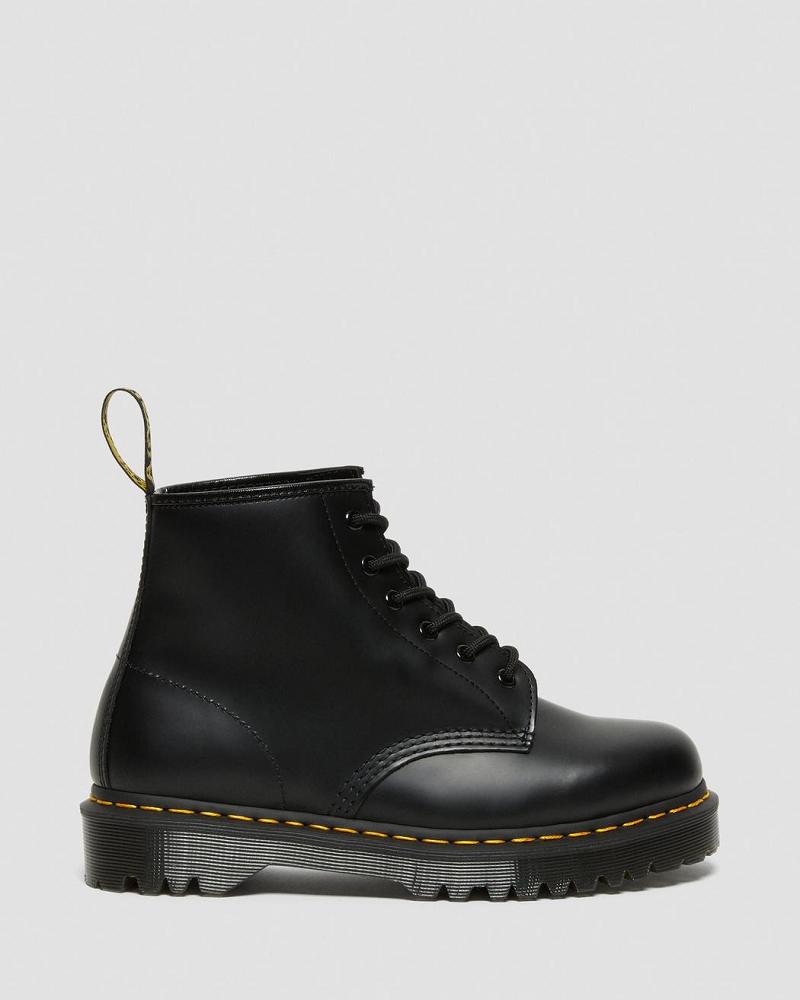 Dr Martens 101 Bex Smooth Læder Ankelstøvler Dame Sort | DK 3PJJ